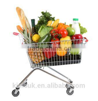 Europe Style Supermarket trolley Supermarket shopping cart 60-240L