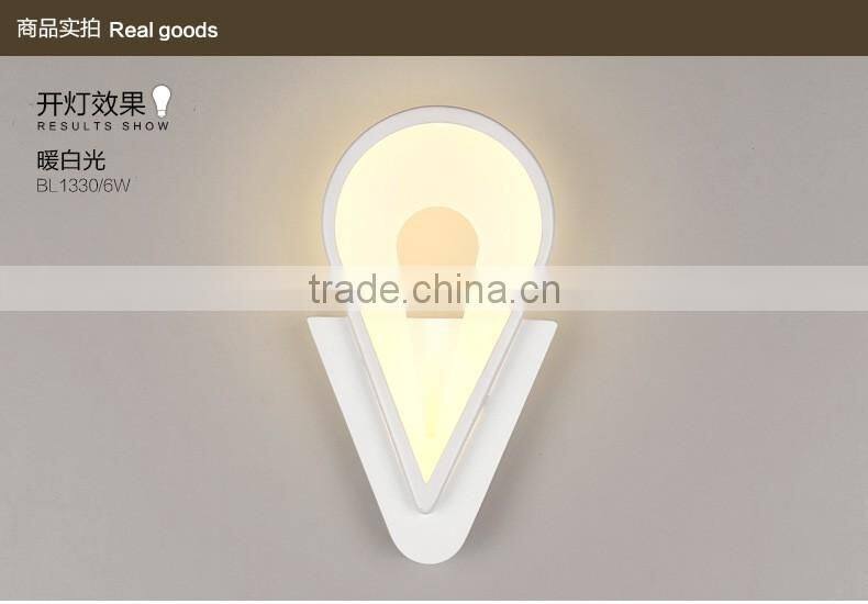 New Modern indoor 6W LED Reading Wall Lights High Quality Acrylic indoor led Wall Lamps