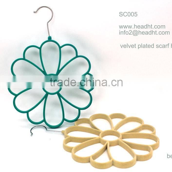 various shape multifunctional velvet tie/belt/scarf/jewelry hanger