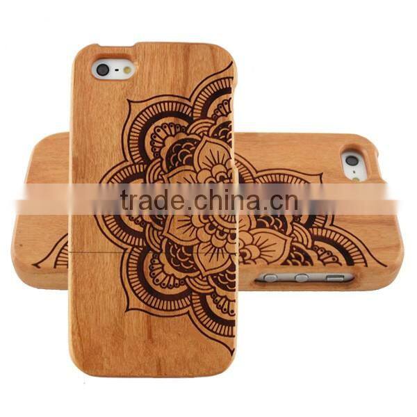 OEM Custom laser Design Wood cell Phones Cases for i6 /i6s/i6 plus