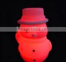 plastic snowman led christmas gifts
