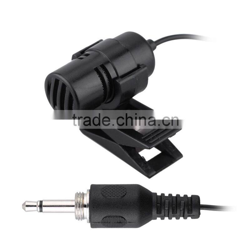 Mini Portable Clip-on Lapel Lavalier Hands-free 3.5mm External Screw Lock Jack Microphone Mic for Computer PC Laptop Loudspeaker