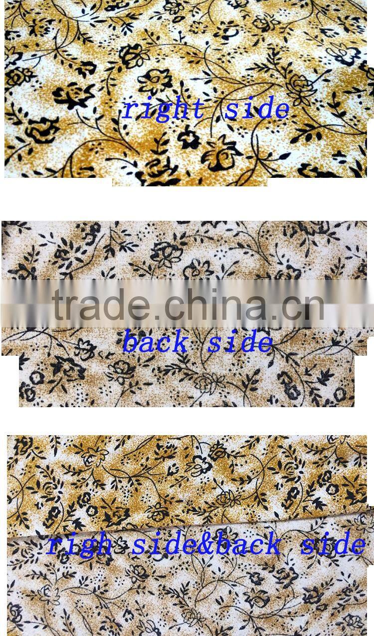 China manufacturer make to order 30*30 68*68 115gsm printed spun rayon fabrics
