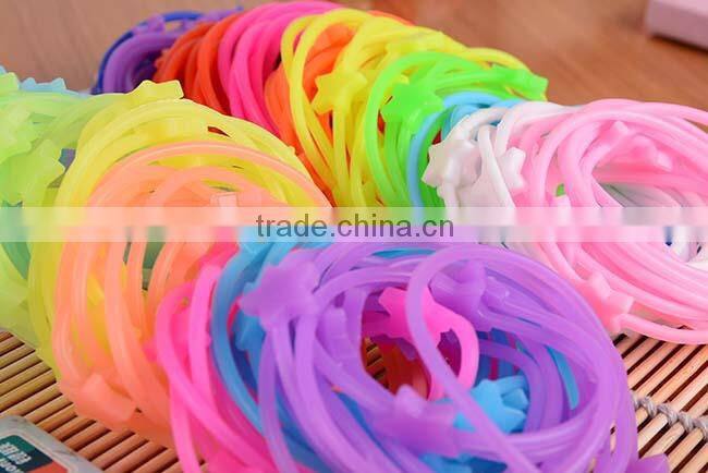 Hot Sale Eco-Friendly Funny Elastic Silicone Bracelet Wristband Cheap price