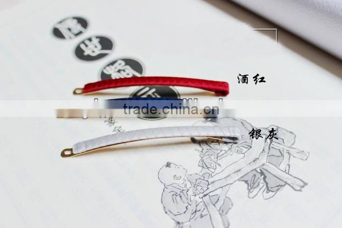 Elegant Girl Ribbon Metal Hair Clips Mixed Colors