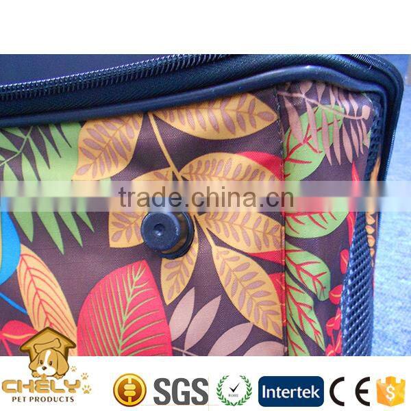 Foldable pet carrier, pet carrier bag, pet travel crate with fashion printing