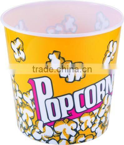 Hot plastic popcorn bowl