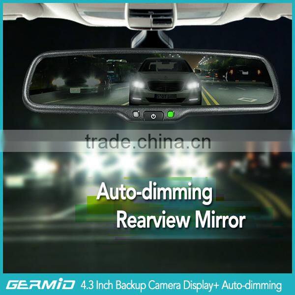 3.5inch rearview mirror auto dimming high brightness bluetooth handfree car kit