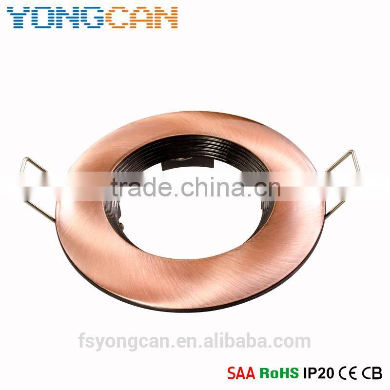 Zinc alloy die casting recessed downlight ceiling light trims MR16 GU10 downlight GU10 /G5.3