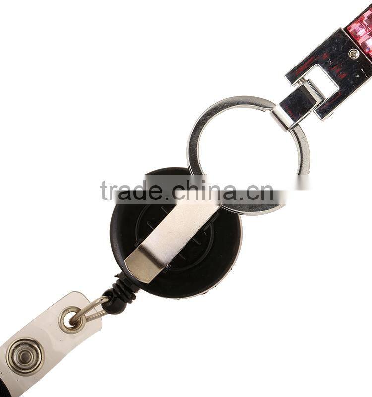 cheap Bling rhinestone wristband badge reels with card holder