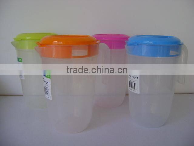 Plastic water jug with lid and handle 2L Water pitcher 2L #TG20546