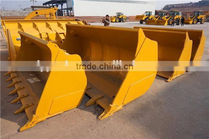 Wheel Loader Bucket For 988H Wheel Loader , Log Grapple/Grass Grapple/Snow Plow/Pallet Fork For 988H Wheel Loader