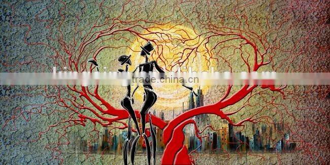 2016 hot sell simple abstract canvas printing painting wall art for decoration