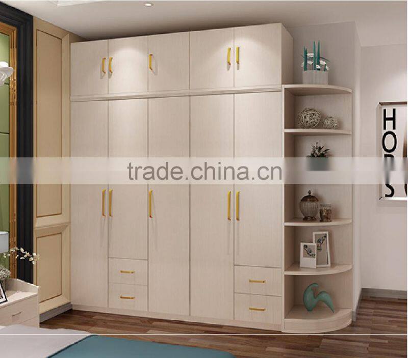 Simple design bedroom furniture wood wardrobe