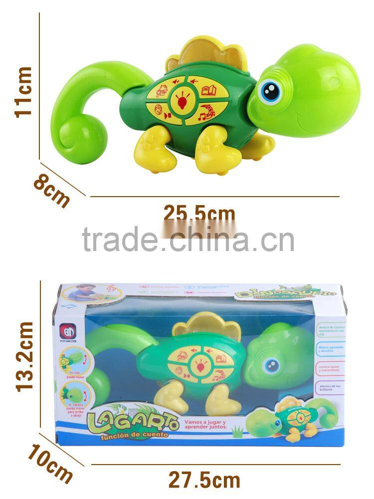 ABS Flexible Lizard Learning machine toys with music and story