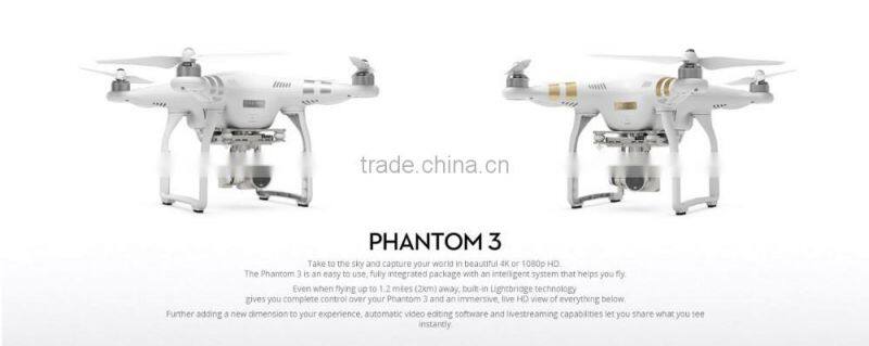 DJI Phantom 3 Professional RTF GPS System Drone With 4K HD Camera with Hardshell Bag Backpack Case FPV Quadcopter Dron drones