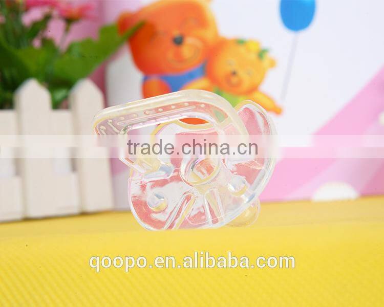 Safety Silicone Natural Rubber Funny Baby Big Nipple Pacifier With Cover