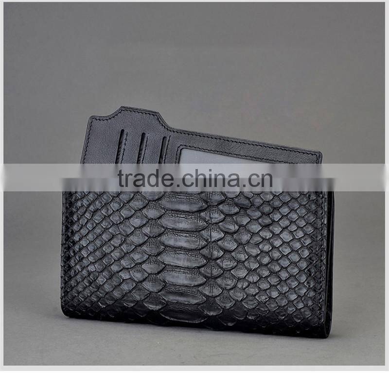 Customize Handmade Real Python Snakeskin Business Credit Card Wallet