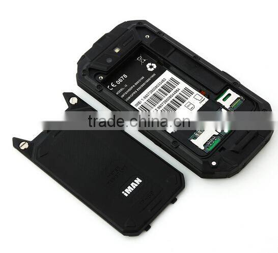 iMAN i3 Smartphone IP68 Android 4.2 MTK6589T 1GB 16GB 4.3 Inch QHD IPS Screen Black