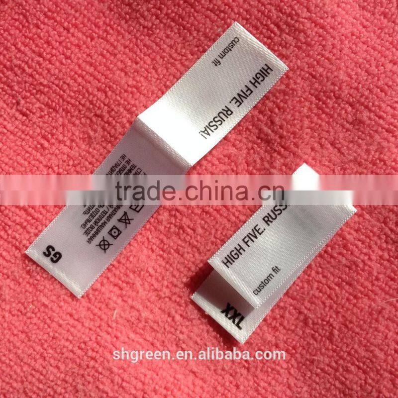 Fashion collection trousers taffeta printed labels