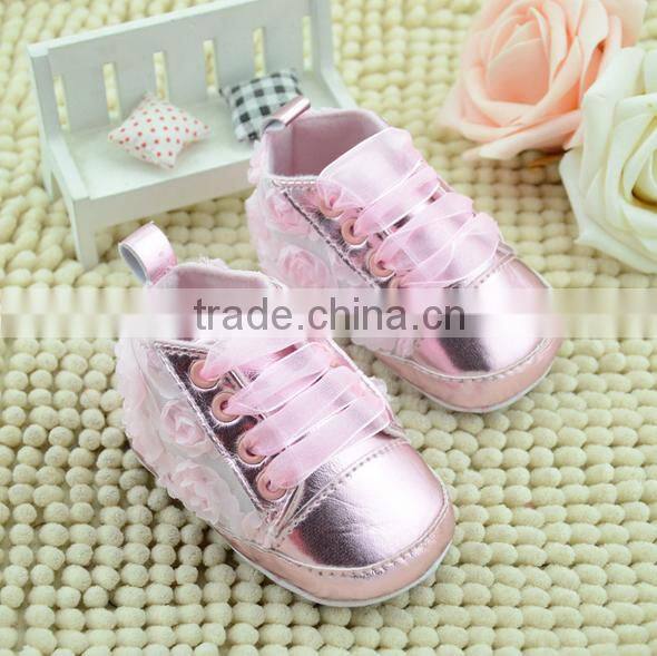 Cute rose baby girl todder sports shoes 2016