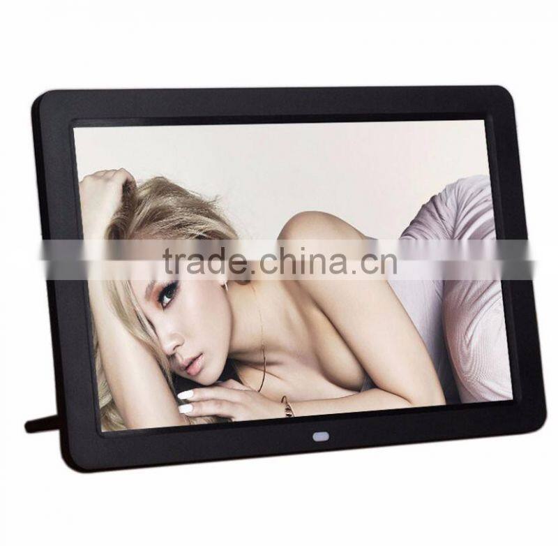 Cheap price 12 inch internal battery digital photo/foto/image frame for promotion