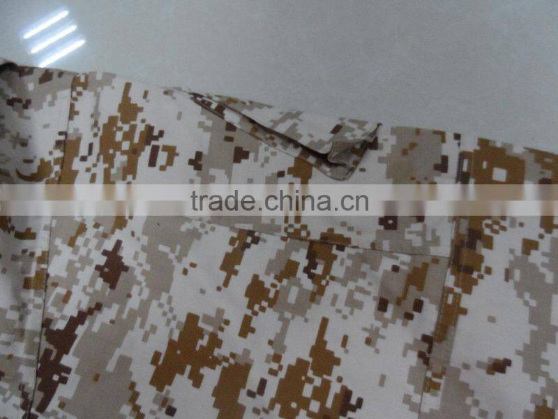 Sale 85% polyester 15% cotton ripstop desert digital camouflage stock russian military uniform