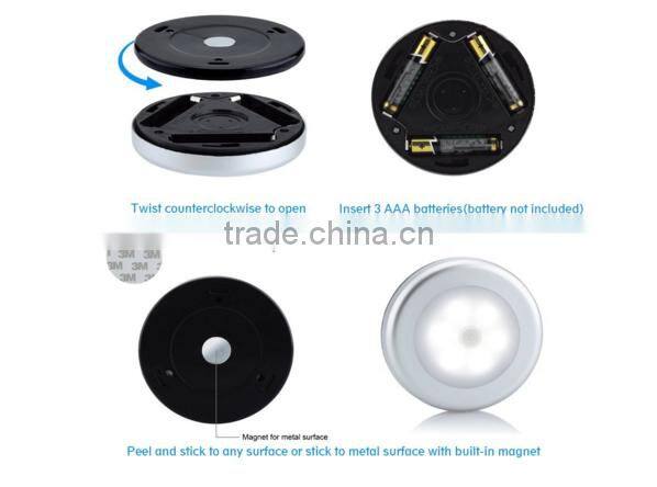 Motion Sensor Light,Motion-sensing Battery Powered LED Stick-Anywhere Nightlight,Wall Light for Entrance,Hallway,Baseme