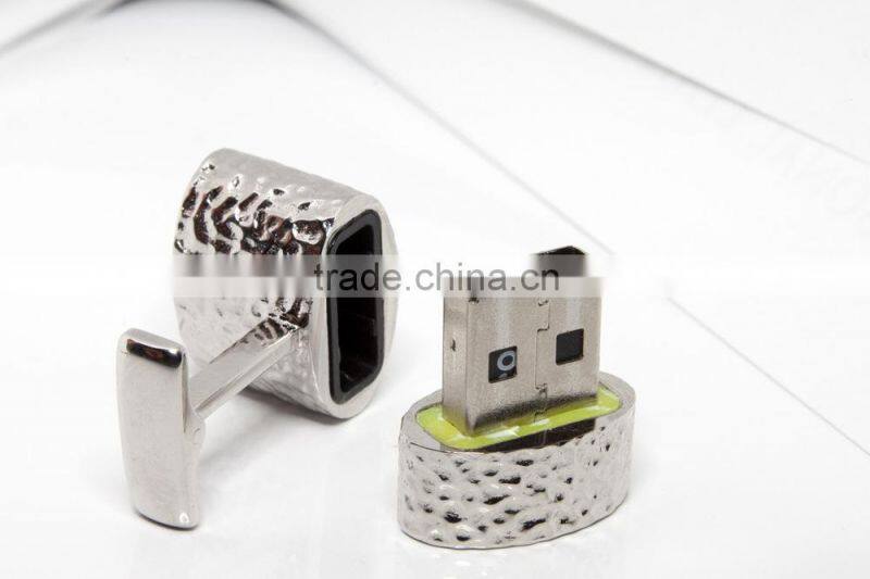 cufflinks usb flash drive for hot sell free logo