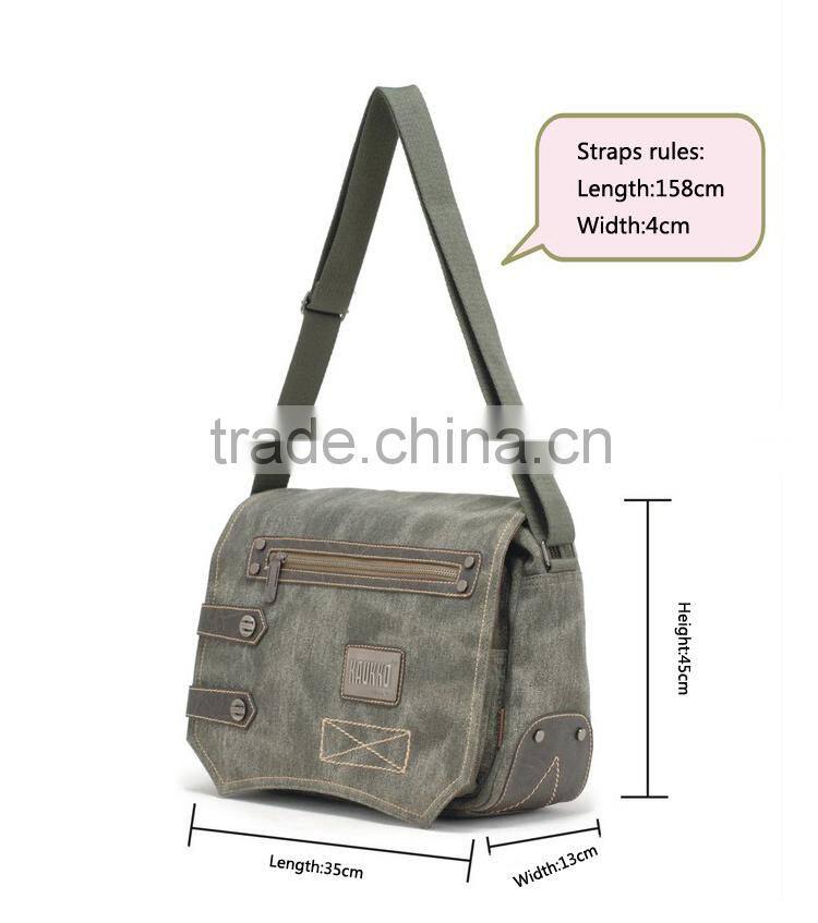 Vintage Canvas Messenger Bag Men Messenger Bag School Canvas Crossbody Bag Men Shoulder Bag Canvas Sling Bags for School