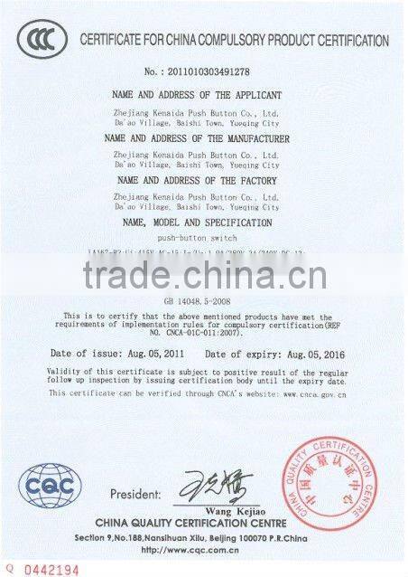 flat single push button Switch control box