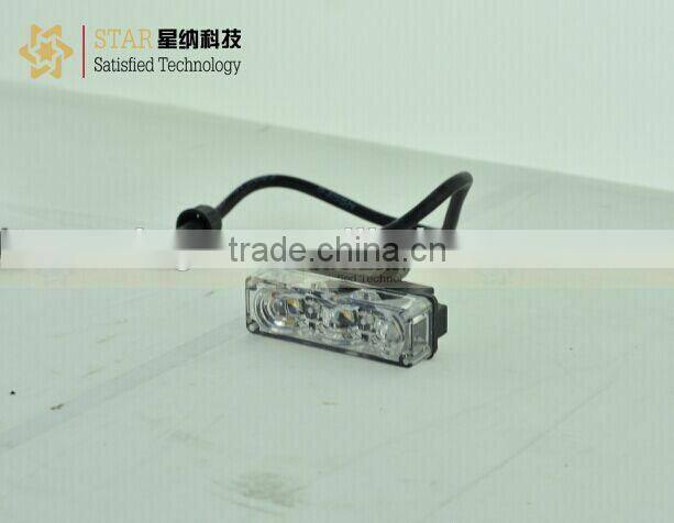 Wholesale led bule red amber front grill car led lamp side led warning light