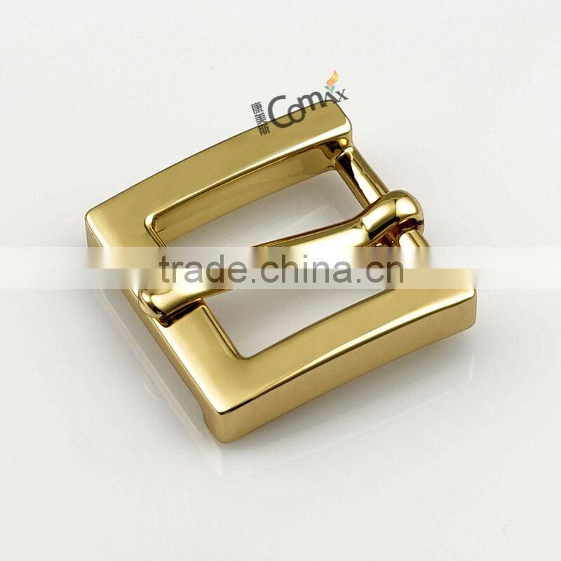 Fashion shiny gold 28mm metal strap bag clip buckle