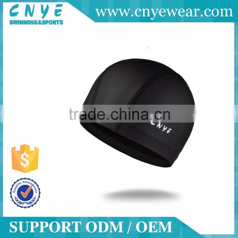 CNYE general swimming caps many colors for choice cheap price PU swimming caps for both men and women pure color