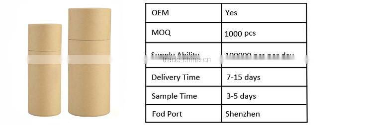 Hot sale custom design round kraft tube box with own logo printed