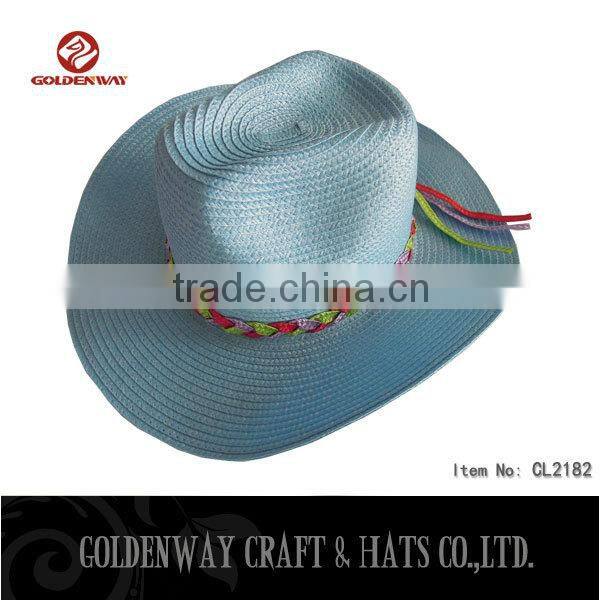 Promotional green cowboy hat for selling
