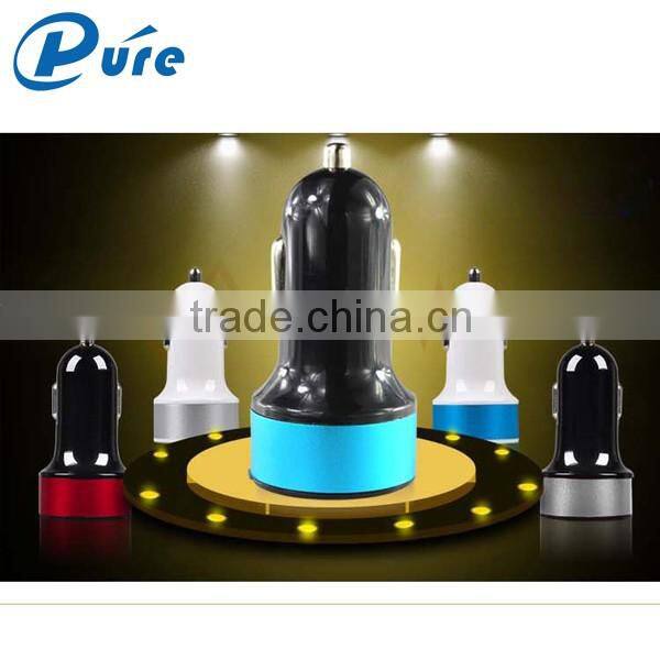 factory sale mobile phone charger DC 5V 2.4A 2 USB port mobile phone car charger accept OEM