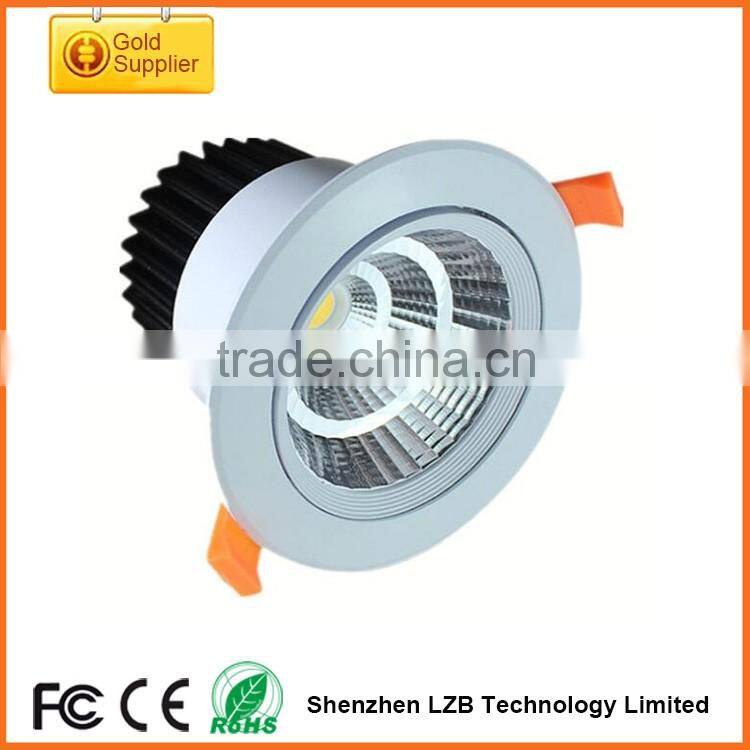 High quality chip Dimmable LED ceiling downlight 100lm/w 3"/4"/6"/8" IP40 SMD/COB LED recessed downlight