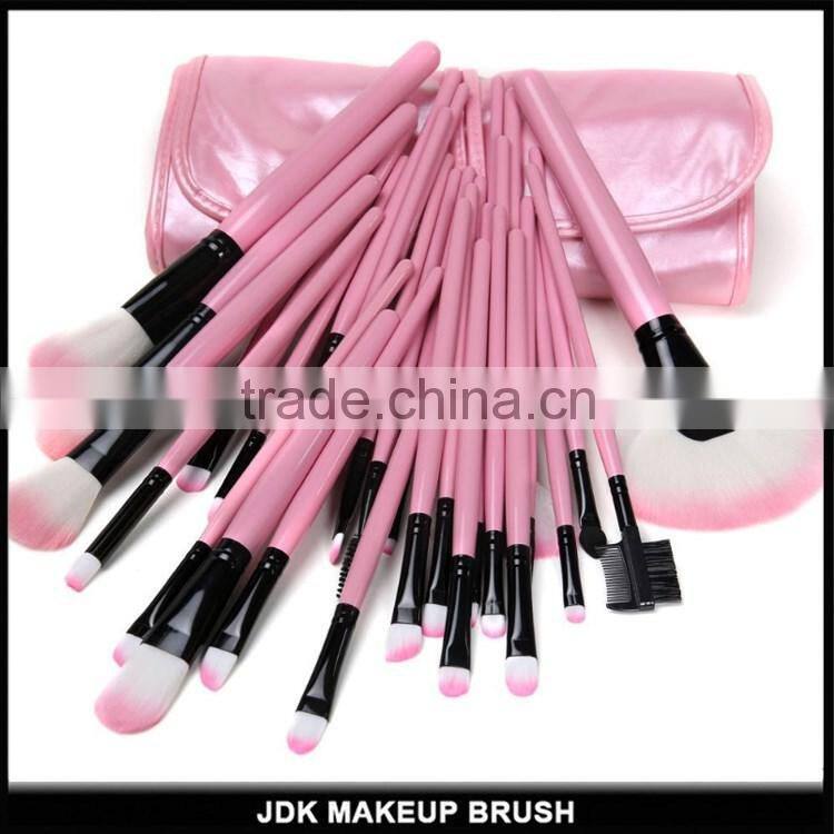 32 pcs pink makeup brush set