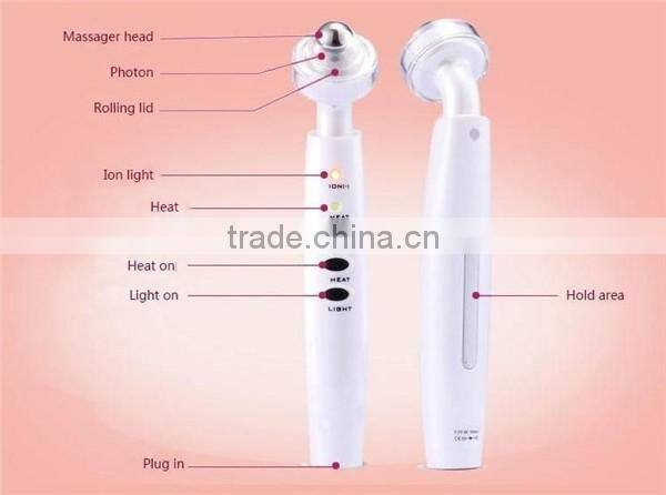 Negative ion eye wrinkle removal massager with new design