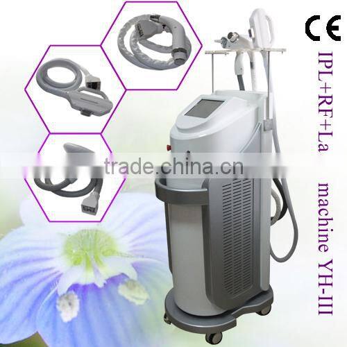 Elite Elight/IPL+RF+nd yag Laser tattoo remover multifunction beauty equipment with operation video -YH-III