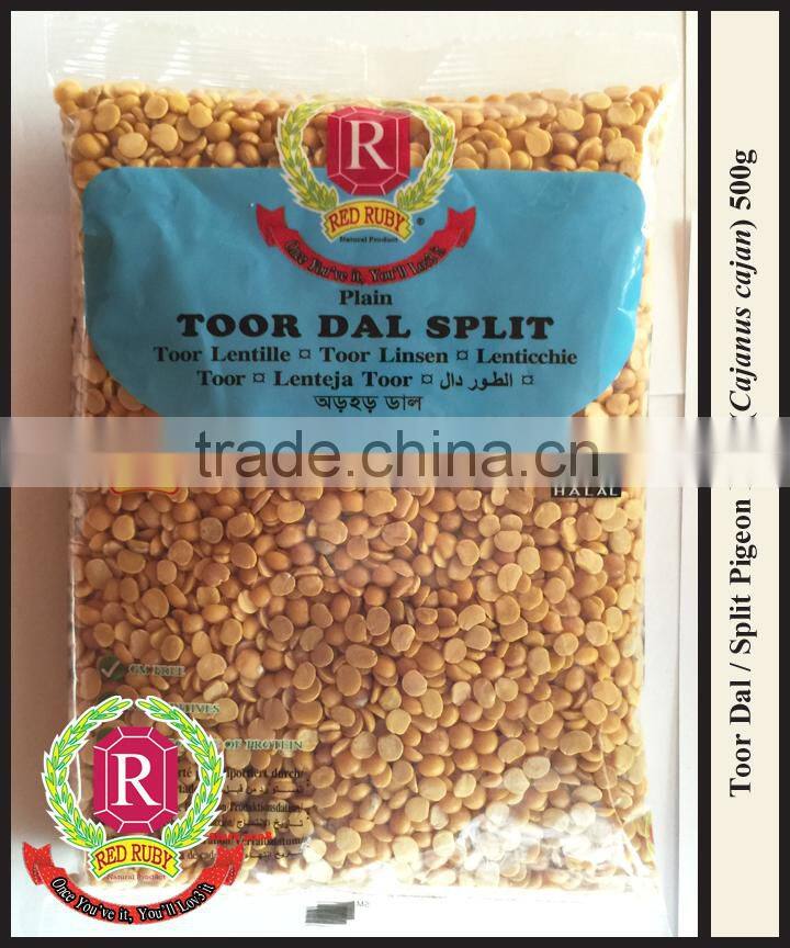 Toor Dal / Split Pigeon Peas / Arhar Dal / Cajanus cajan (Red Ruby)