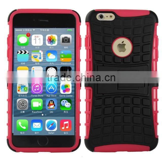 Multicolor TPU+PC Armor Spider Hybrid Kickstand Cell Phones back cover for iPhone 6/6 plus
