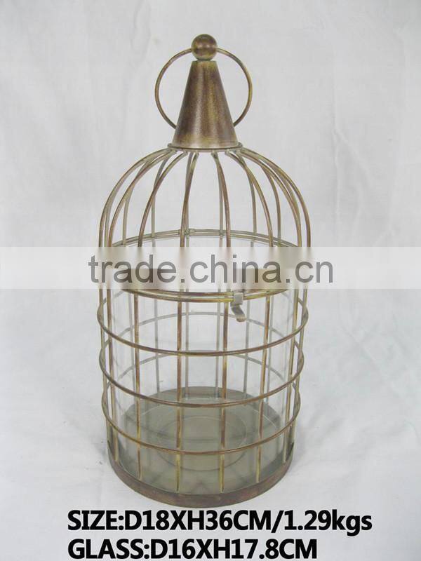 Vintage Bird Cage Candle Holder