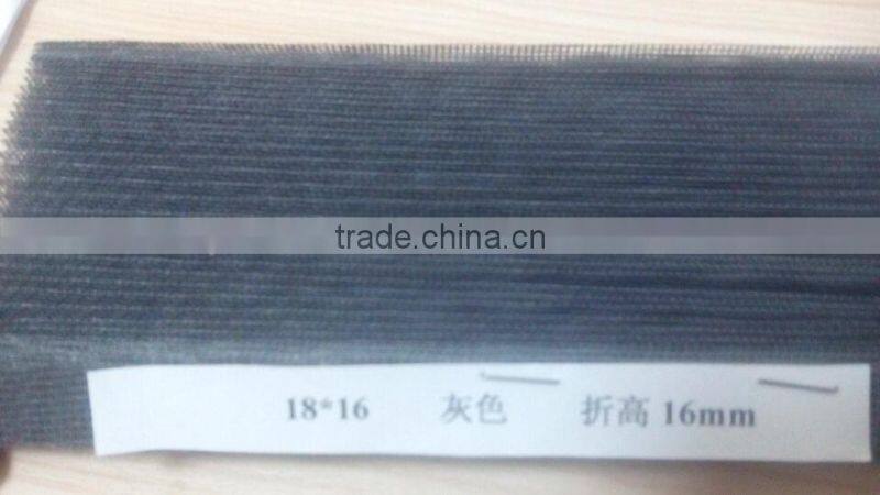 YS manufacturer pleated fiberglass window screen/ polyester plisse incect screen/fold mosquito screen net