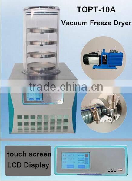 laboratory bench top stainless steel vacuum freeze dryer lyophilizer for sale