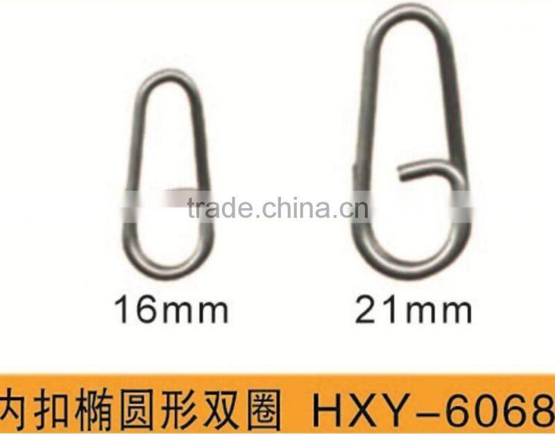 High quality brass fishing bent head oval split ring