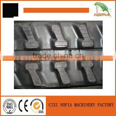 Trade assurance combine harvester rubber track 450*90*48 rubber crawler