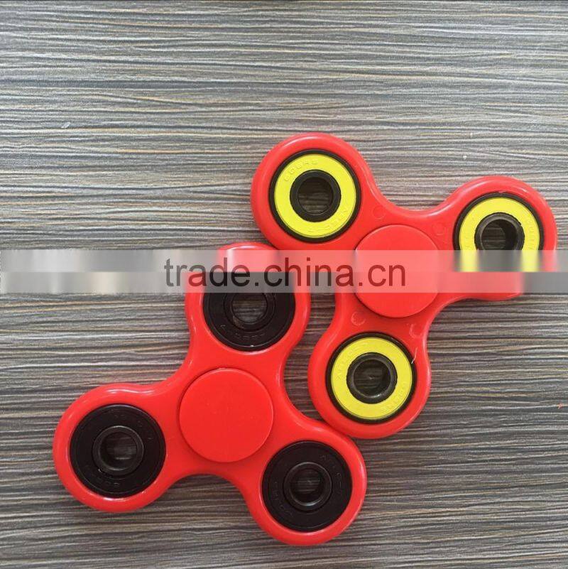Red Blue Yellow Green Colorful Fidget Toy Spinner With Ceramic 608 Bearings