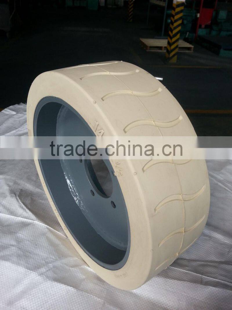 mec 8812 aerial work platform non-marking rubber tire wheel 14x4 1/2